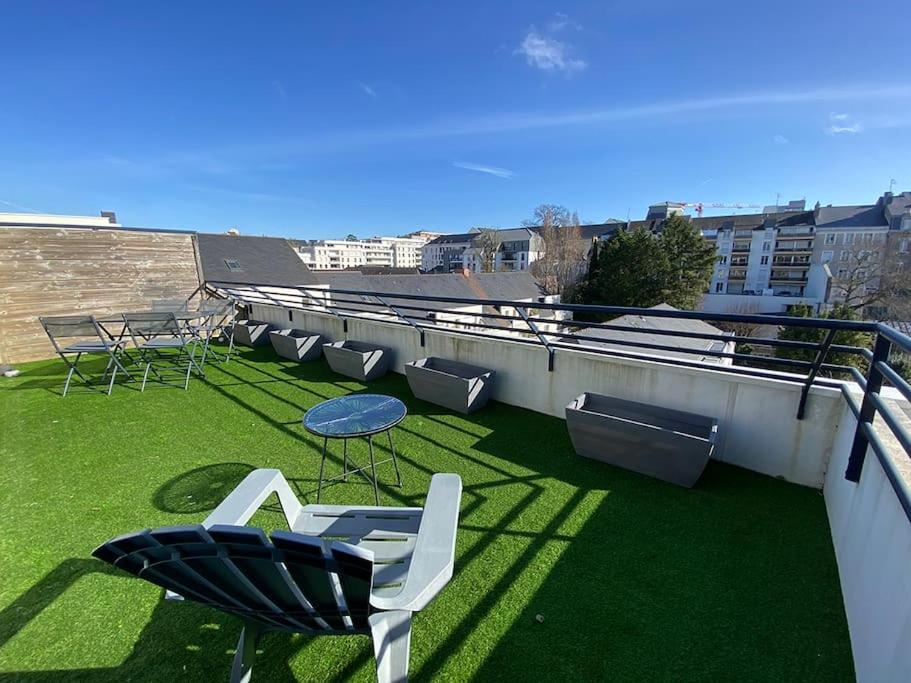 Grand Studio, Belle Terrasse Avec Vue Nantes Eksteriør bilde